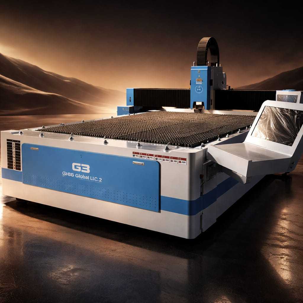 G3 fiber laser cutter — wide view